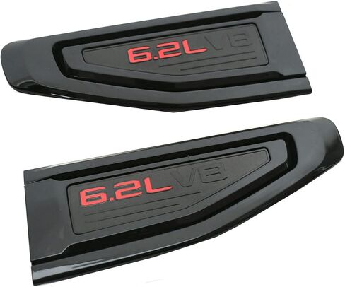 Pair Custom Vent Emblem Kit USA Flag 3D Badge Compatible with 2021-2024 GMC Yukon Yukon XL 3.0 Emblem Kit 544979545 New (Black) in Kuwait