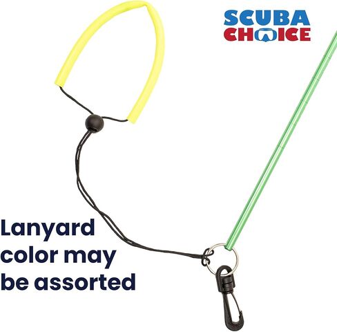 Scuba Choice Scuba Diving 13" Aluminum Lobster Tickle Pointer Stick with Measurement and Lanyard, Blue in Saudi Arabia