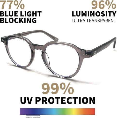 نظارات Xenvue Blue Light Blocking للرجال - ممتازة + نظارات كمبيوتر وشاشة أنيقة، تقلل من إجهاد العين in Saudi Arabia