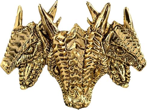 Antique Pewter 3 Headed Dragon Pin G046 in Kuwait
