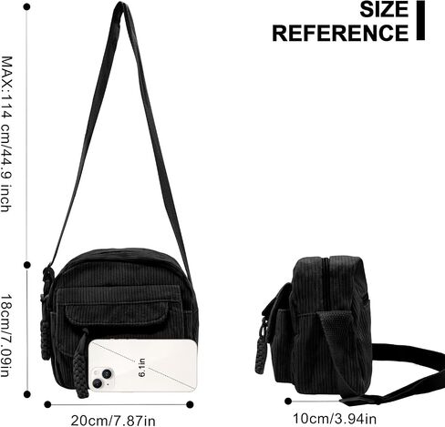 Long Keeper Corduroy Crossbody Bag for Women Cute Purse Strawberry Shoulder Bag Messenger Phone Cross body Bag Handbags Purse in Saudi Arabia