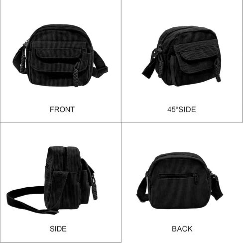 Long Keeper Corduroy Crossbody Bag for Women Cute Purse Strawberry Shoulder Bag Messenger Phone Cross body Bag Handbags Purse in Saudi Arabia