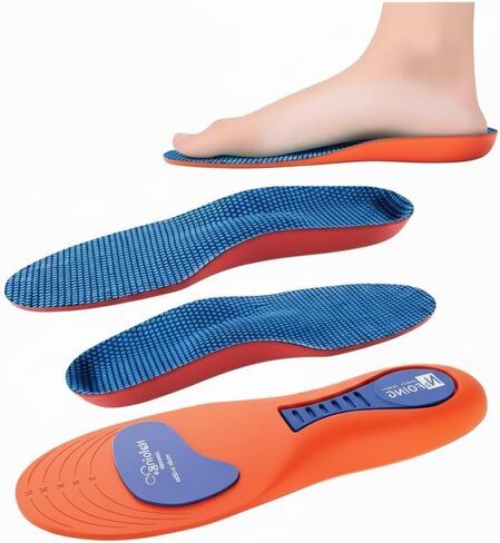 Steppers Heavy Duty Support Plantar Fasciitis Orthotic Insoles - 220+ LBS Arch Support, Relieve Flat Feet,Heel Pain,Overpronation,Shock Absorbing and Breathable Insoles in Saudi Arabia