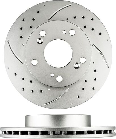 PHILTOP 10.58 inch（268.9 mm） Rear Solid Disc Brake Rotors Compatible with Toyota Solara 2004-2008, 2-PC Set replace # 31322 in Saudi Arabia