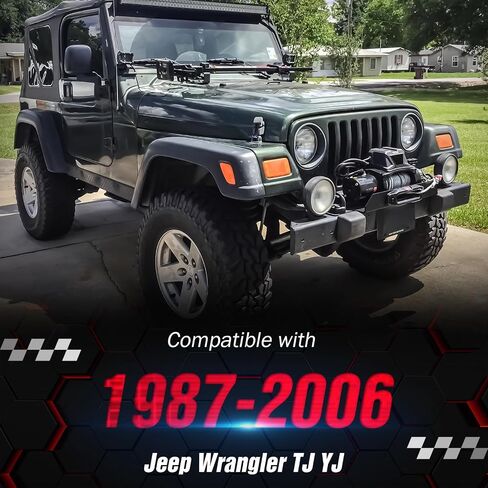 لوحة تركيب الونش متوافقة مع 2018-2025 Jeep Wrangler JL JLU & Gladiator JT، تناسب نمط مسمار الونش مقاس 10 بوصة × 4.5 بوصة، دعامة فولاذية شديدة التحمل، سعة سحب 12000 رطل، أسود in Kuwait