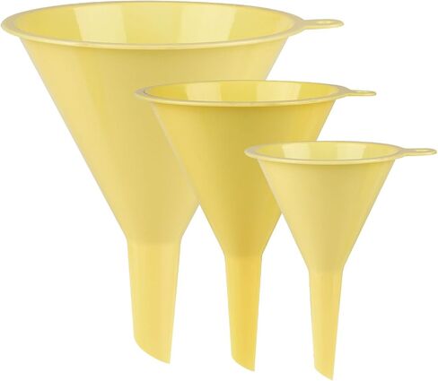 Plastic Kitchen Funnel Set of 3, Round Kitchen Funnels for Filling Bottles, Durable and Multifunctional Funnels for Filling Canning, Cooking, Lab or Car Oil in Saudi Arabia