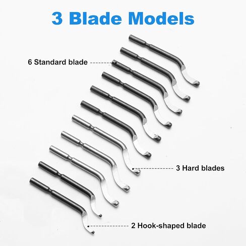 10 Piece High Speed Steel Blade Deburring Tool Set, For Metal Aluminum, Copper, Resin, PVC Pipe, 3D Printing, Wood Edge Treatment, High Quality Metal Handles, Deburring Manual Chamfering, Reamer Tools in Saudi Arabia