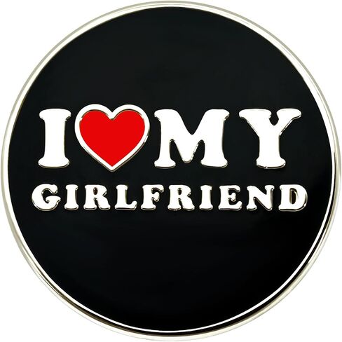 Ronglry I Love My Gir.lfriend دبوس هدايا لطيفة لصديقها أفكار هدية مضحكة لصديقها في الذكرى السنوية لعيد الحب هدايا عيد الميلاد له I Heart My Gir.lfriend دبابيس للرجال in Kuwait