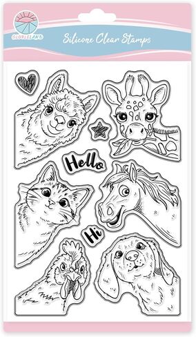 Globleland Funny Goose Clear Stamps for Scrapbooking Fishing Teightting Goose Silicone Stamps Cute Cleat in Saudi Arabia