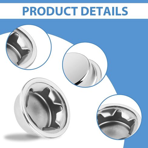 1/2 Inch Push Nut Axle Cap, 4 Pack Push on Pushnut Cap Spring Steel Permanent Washer Caps with Mechanical Zinc Plating for Hand Trucks, Rolling Bins and Lawn Cart Alternative for Cotter Pins in Saudi Arabia