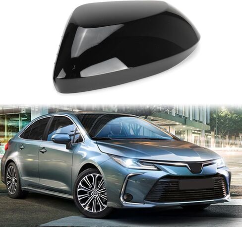 Black Right Passenger Side Replacement Mirror Cover Cap Housing for 2020 2021 2022 2023 2024 2025 Toyota Corolla, Directly Replace Style, Not Sticker in Saudi Arabia