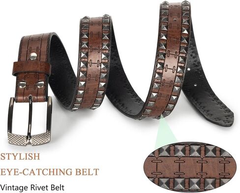 Vintage Western Belts for Women Cowgirls Belt with Floral Carved for Jeans Pants Dresses in Saudi Arabia