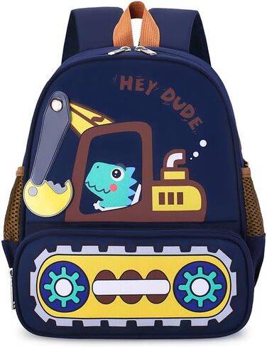 Toddler Backpack for Kids, Small 3D Cartoon Preschool for Age 2-4 kids Daycare Nursery Backpack for School (3D Dinosaur, Blue) in Kuwait