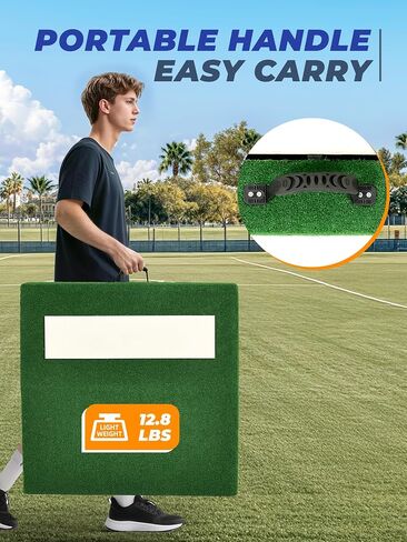 Pitching Mound, Portable Pitchers Mound with Non-Slip Rubber Plate, 6" Foldable Wooden Pitching Mounds for Baseball Softball Pitching Taining in Saudi Arabia