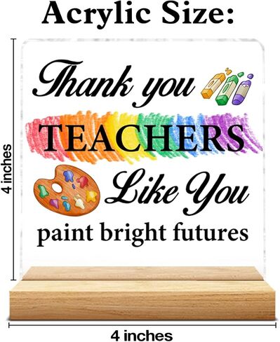 Art Teacher Gifts for Men Women, Gifts for Artists, the Earth Without Art Is Just Eh Clear Acrylic Desk Decorative Sign Decor in Kuwait