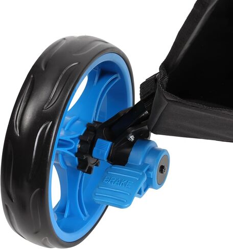 عربة دفع الدقة 3-WHEEL WHEEL مع قضبان الاستقرار ، مقبض مريح وفرامل الخطوة | عربة حقيبة الجولف مع حقيبة تخزين قابلة للفصل ، حامل بطاقة الأداء ، إطار قابل للطي خفيف الوزن in Saudi Arabia