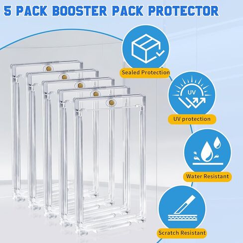 DEDC 10 pack Booster Pack Protector One Touch Card حامل- UV Magnetic Back Backdle Back Pack Pack حامل in Kuwait