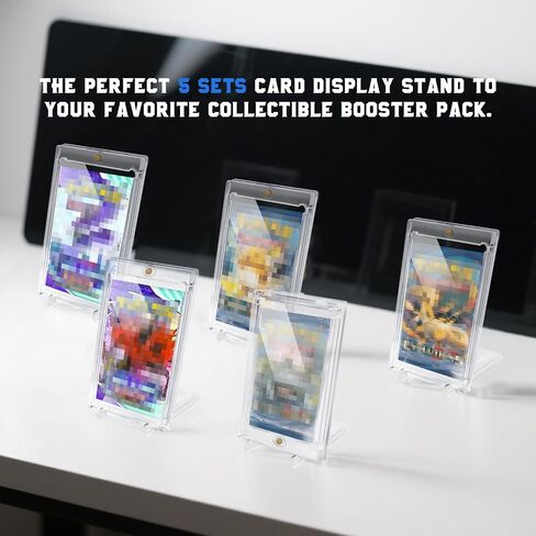 DEDC 10 pack Booster Pack Protector One Touch Card حامل- UV Magnetic Back Backdle Back Pack Pack حامل in Kuwait