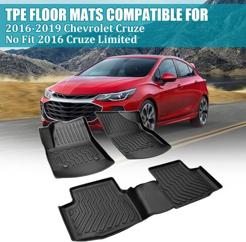 جميع الحصير في أرضية الطقس للفترة 2016-2019 Chevy Cruze (No Fit 2016 Cruze Limited) ، حصيرة Chevy Cruze Flour in Kuwait