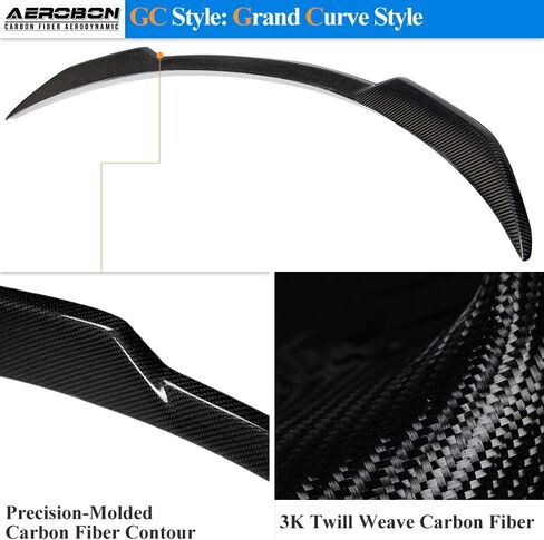AeroBon Real Carbon Fiber Trunk Spoiler Compatible with 2022-2025 BMW 2 Series G42 Coupe and G87 M2 Spoiler (MP1 Style) in Saudi Arabia