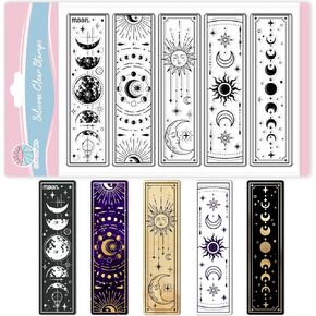 GLOBLELAND Vintage Woman Bookmarks Clear Stamps for Card Making Lady Flowers Silicone Stamp Transparent Stamp Seal for DIY Scrapbooking Embossing Photo Album Decor in Saudi Arabia