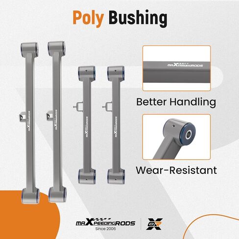 maXpeedingrods 5Pc Rear Suspension Kit for Ram 1500 2013-2022 Ram 1500 Classic 2019-2022, Rear Upper Lower Control Arm Track Bar w/Polyurethane Bushing in Saudi Arabia