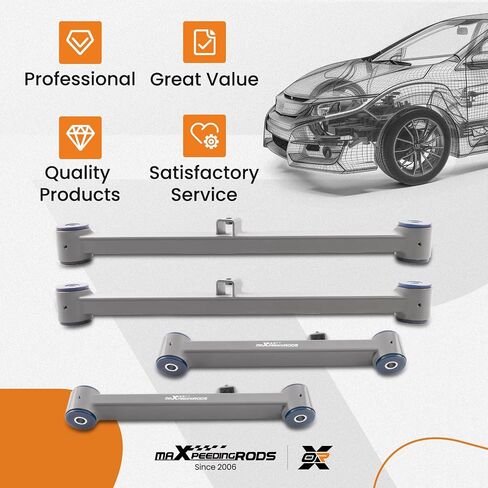 maXpeedingrods 5Pc Rear Suspension Kit for Ram 1500 2013-2022 Ram 1500 Classic 2019-2022, Rear Upper Lower Control Arm Track Bar w/Polyurethane Bushing in Saudi Arabia