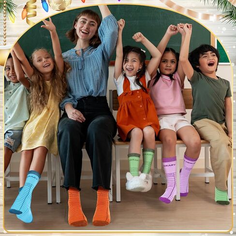 6 Pair Reader Socks for Book Lovers Gifts Cute Bookish Reading Themed Socks for Women Bookworm Librarian Gifts in Kuwait