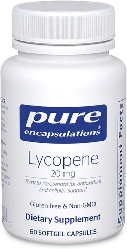 مغلفات نقية lycopene 20 ملغ | المكملات الغذائية للدعم الخلوي والبقعي | 120 كبسولات Softgel in Kuwait