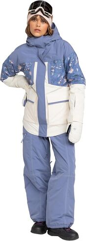 Roxy Women's Chloe Kim Snowboard Pant-15 ألف مقاومة للماء ، مسجلة بالكامل ، معزولة ، خالية من PFAS ، وسادة زنبق ، صغيرة in Saudi Arabia
