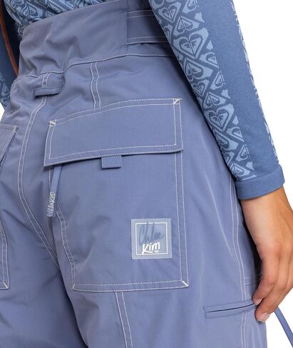 Roxy Women's Chloe Kim Snowboard Pant-15 ألف مقاومة للماء ، مسجلة بالكامل ، معزولة ، خالية من PFAS ، وسادة زنبق ، صغيرة in Saudi Arabia
