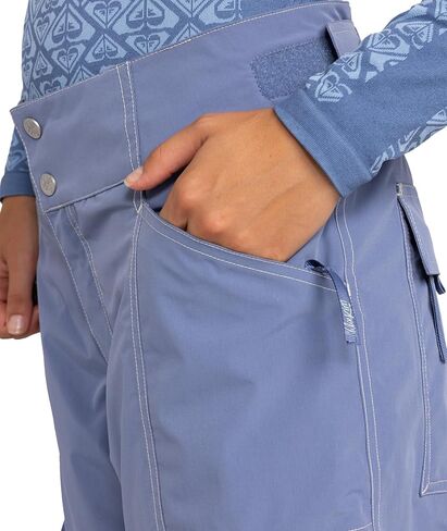 Roxy Women's Chloe Kim Snowboard Pant-15 ألف مقاومة للماء ، مسجلة بالكامل ، معزولة ، خالية من PFAS ، وسادة زنبق ، صغيرة in Saudi Arabia