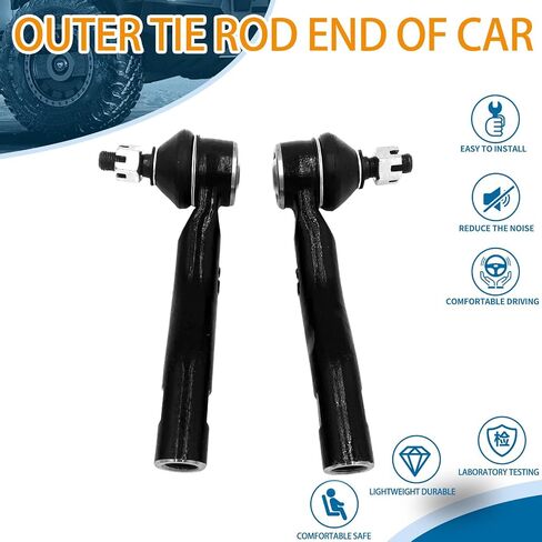الرابط الأمامي لقضيب الرابط 2 PCS اليسار واليمين ｜ استبدال لهجة ريو ｜ استبدال OE#: ES801130 ES801131 أسود in Kuwait