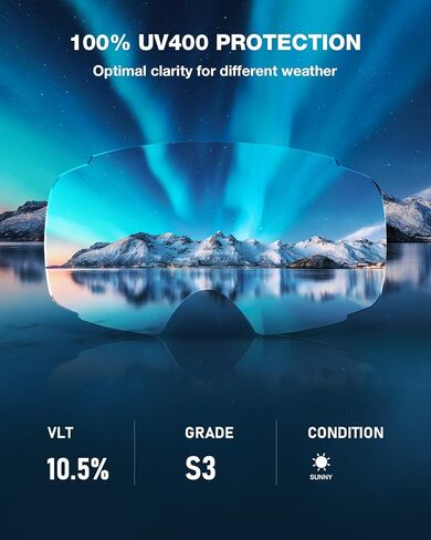 ZIONOR X4 Ski Goggles Magnetic Lens - Snowboard Goggles for Men Women Adult - Snow Goggles Anti-fog UV Protection in Saudi Arabia