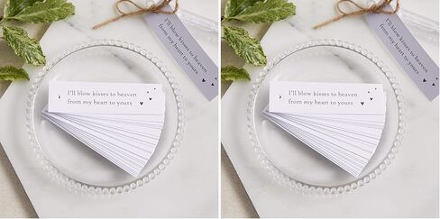 Angel & Dove 25 White Bubble Funeral Taving Taves with String - for Funeral ، Memorial ، الاحتفال بالحياة in Kuwait