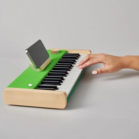 Loog Digital Piano - لوحة مفاتيح محمولة للمبتدئين مع Sound Sound Sound و MIDI على أداة تعليمية موسيقية قابلة لإعادة الشحن USB -C in Kuwait