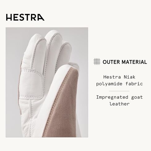 Hestra Women’s Voss CZone 5-Finger Glove I Leather, Waterproof, Alpine Skiing Gloves in Saudi Arabia