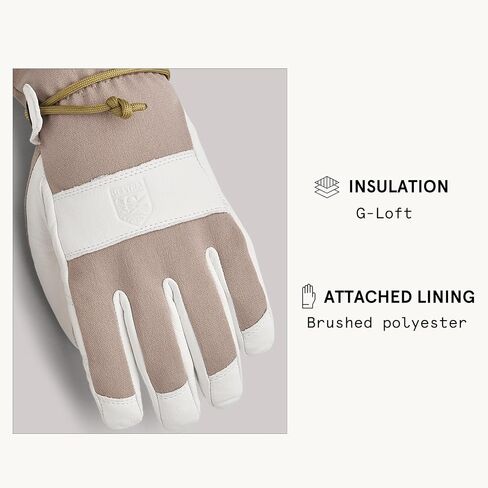 Hestra Women’s Voss CZone 5-Finger Glove I Leather, Waterproof, Alpine Skiing Gloves in Saudi Arabia