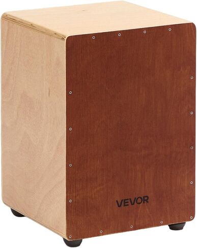 طبل مربع Vevor Cajon ، مع أسلاك الفخ الداخلية ، وصندوق الإيقاع الخشبي الخفيف وخفيف الوزن ، و Birch Wood Drum الموسيقية مع أقدام السيليكون ، للمبتدئين والمهنيين ، 10 × 10 × 15 في in Kuwait
