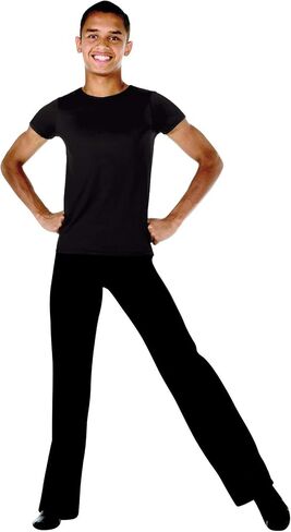 Body Wrappers Boys Ballet Dancewear Short Sleeve Snug Fit Tee Shirt - B400 in Saudi Arabia