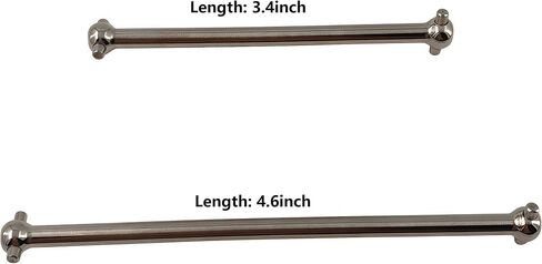 Hardened Steel Center Drive Shaft Axles Dogbone Set Upgrade Parts Compatible with Arrma 1/8 Typhon 6S BLX, Outcast 6S BLX, Notorious 6S BLX – CNC Machined in Saudi Arabia