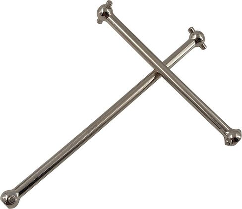 Hardened Steel Center Drive Shaft Axles Dogbone Set Upgrade Parts Compatible with Arrma 1/8 Typhon 6S BLX, Outcast 6S BLX, Notorious 6S BLX – CNC Machined in Saudi Arabia