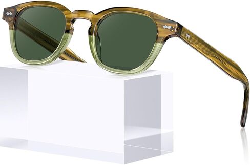 Carfia Retro Cool Atetate Sunglasses للرجال حماية الأشعة فوق البنفسجية المستقطبة ، و Square Square Sunnies Daynies Strendy Eyewears in Saudi Arabia