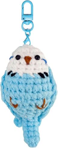 Crochet Bird Keychain, Handmade Weaving Parrot, Bag Pendant, Key Ring, Car Accessories, Gift for Friends, Family, kids in Kuwait