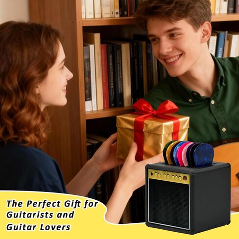 Guitar Picks Holder Box,Amplifier Speaker Style Paddle Holder Guitar Pick Display Holder,For Pick Storage And Display,Gift For Guitar Players Guitarists in Saudi Arabia