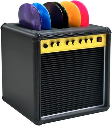 Guitar Picks Holder Box,Amplifier Speaker Style Paddle Holder Guitar Pick Display Holder,For Pick Storage And Display,Gift For Guitar Players Guitarists in Saudi Arabia