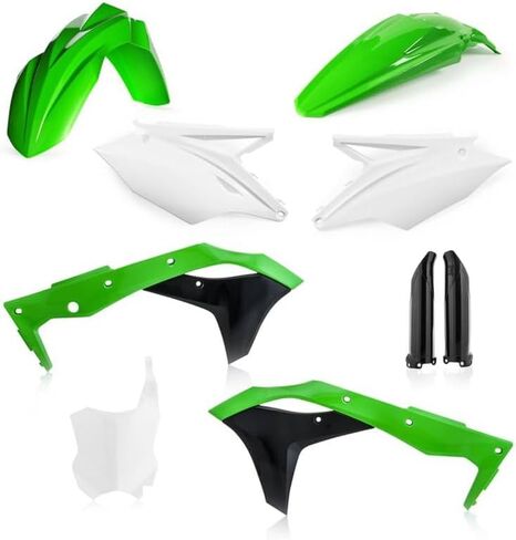 Acerbis Full Plastic Kit (White) لـ 19-20 Kawasaki KX250 in Saudi Arabia