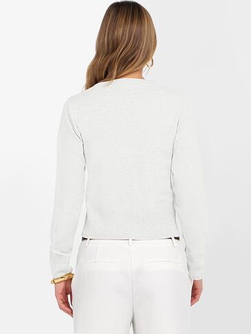 ANRABESS Women’s Long Sleeve Sweaters Cropped Crew Neck Business Casual Light Weight Sweater Tops Fall Fashion Clothes 2025 in Saudi Arabia