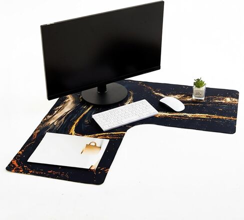 L pad mouse mouse pad desk pad 33 '' كبير لوحة الماوس المطاطية الطوي in Kuwait