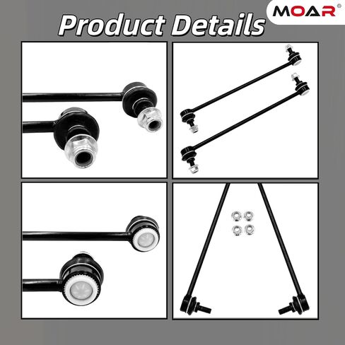 Moar for Ford Focus C-Max Escape ｜ Front Sway Stabilizer Bar end Link Kit 2 PCS اليسار واليمين ｜ OE#： K80880 Black in Kuwait